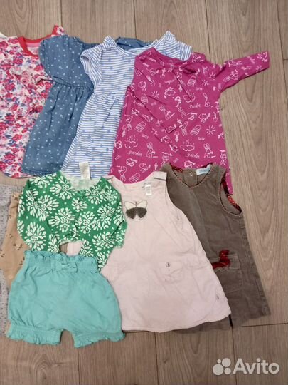 Вещи пакетом для девочки 74 см