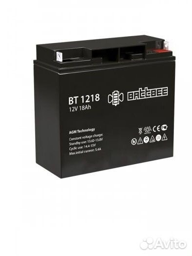 Аккумулятор Battbee BT 1218 (12V / 18Ah)