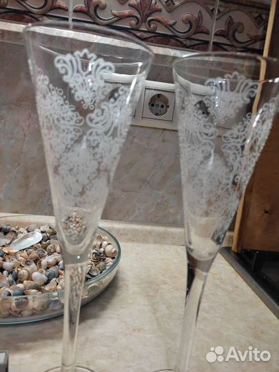 Фужеры свадебные,2 вида