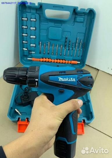 Шуруповерт makita 18v с набором (Арт.40460)