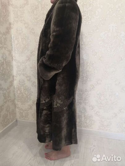 Шуба мутоновая с норкой