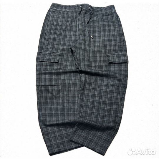 Штаны клетчатые карго