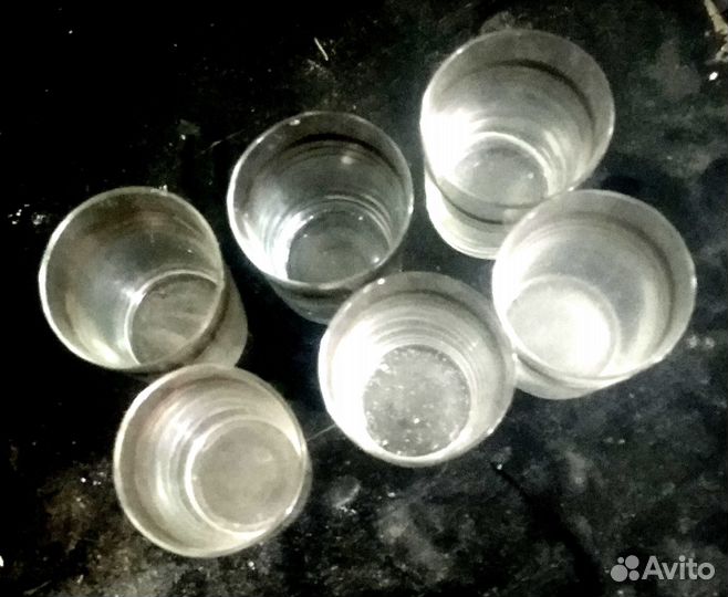 Набор рюмок, хрусталь 6 штук, СССР, 70-е