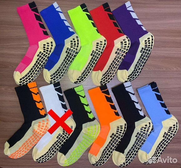 Противоскользящие футбольные носки