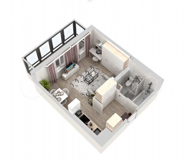 Квартира-студия, 27,6 м², 17/18 эт.