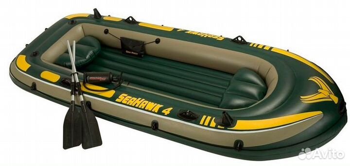Надувная лодка Intex Seahawk 4 Boat Set (68351)