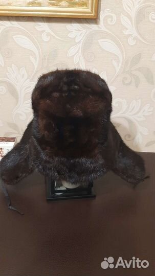 Шапка ушанка мужская норка