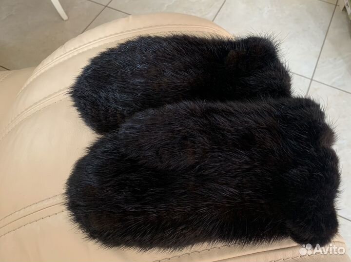 Варежки из норки