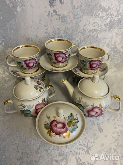 Сервиз чайный розы 13 предметов