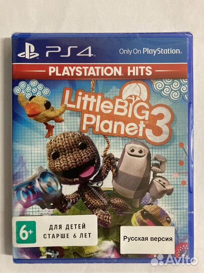 Sony PS4 диск Little Big Planet 3, новый,запечатан