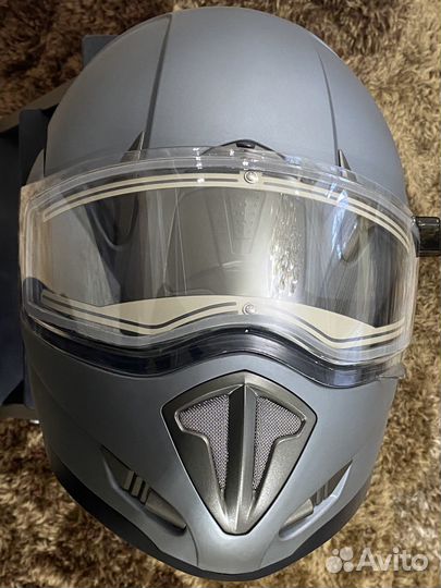 Шлем для снегохода с подогревом legion, новый