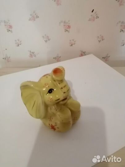 Фигурка слона керамическая