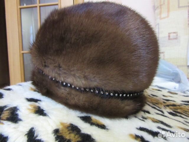 Зимняя норковая шапка