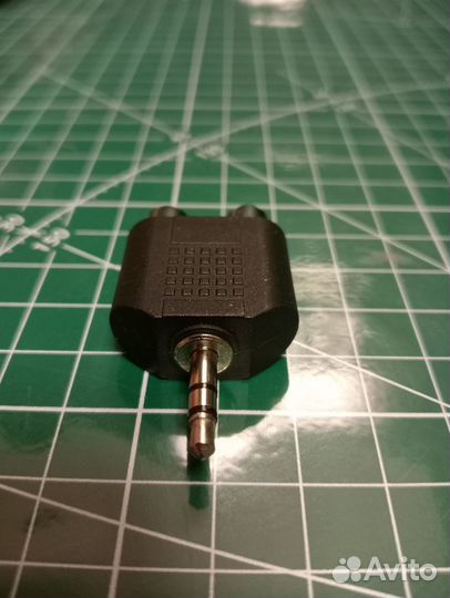 Адаптер переходник Mini Jack 3pin(M) -2 xRCA