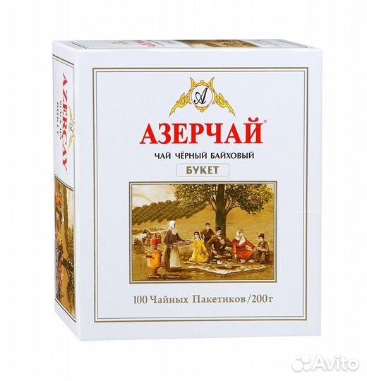 Чай Азерчай Букет 100 пакетиков