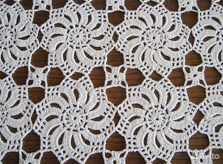 Салфетка, вязка крючком, винтаж из Европы