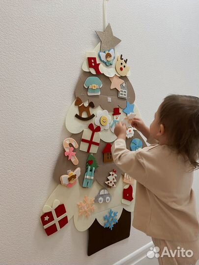 Ёлка новогодняя из фетра