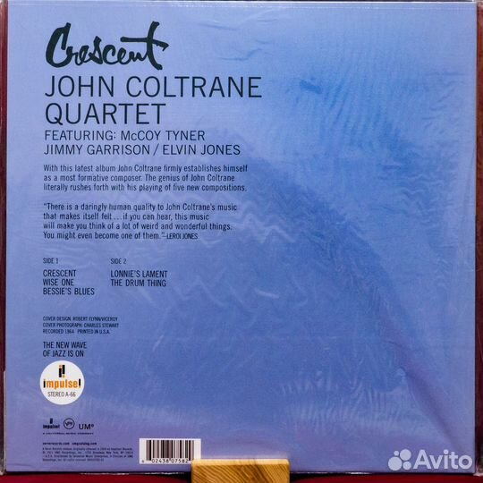 John Coltrane Quartet - Crescent (Acoustic sounds)