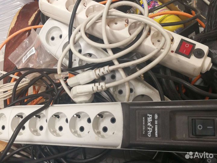 Сетевые фильтры, удлинители 10 и 16 А, новые и бу