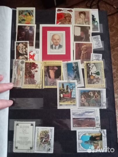 Заполненный альбом с марками СССР