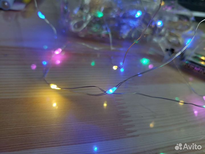Светодиодная нить, проволока гирлянда