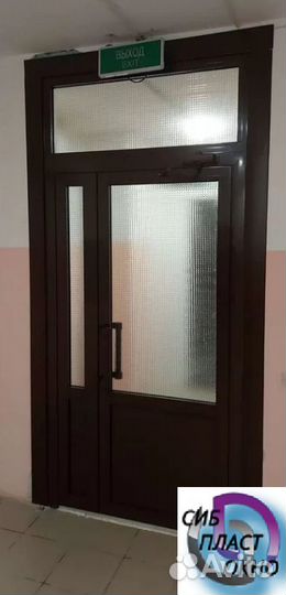 Двери алюминий подъездные