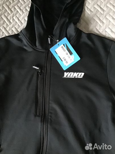 Худи новое Yoko Ride Hoody Black р-ры M и L