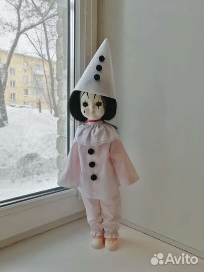 Кукла Пьеро как в СССР 45 см