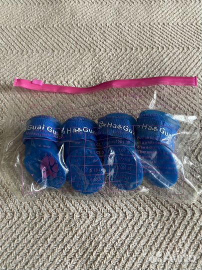 Резиновые сапожки для собак малых пород