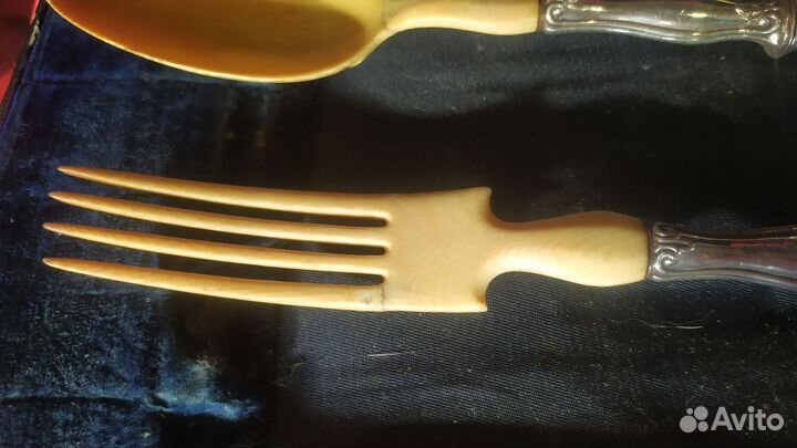 Салатный набор франция серебро