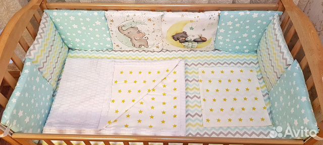 Комплект в детскую кроватку для мальчика