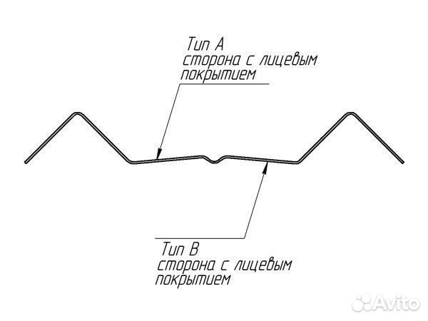 Штакетник М-образный В с прямым резом 0,45 Drap-double TX RR 32 темно-коричневый