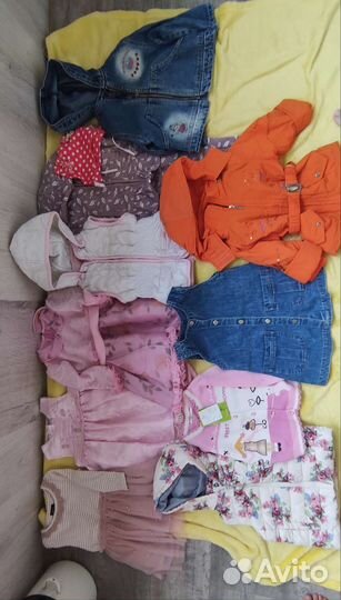 Пакет вещей на девочку 86-92(есть новые)