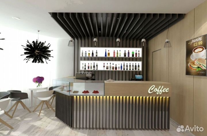 Барная стойка для кофеен