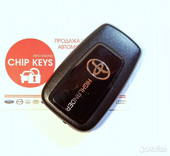 Ключ зажигания Toyota Highlander / Европа 433 Мгц