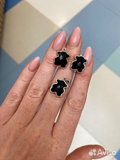 Серьги и подвеска тойс