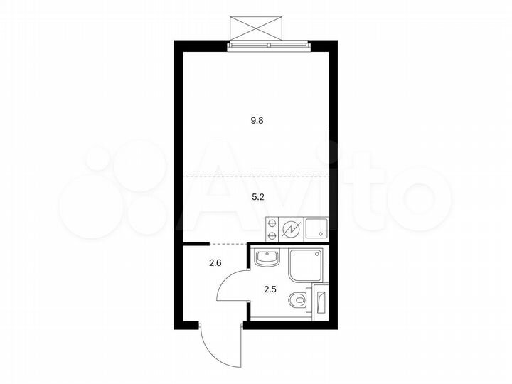 Квартира-студия, 20,1 м², 18/24 эт.