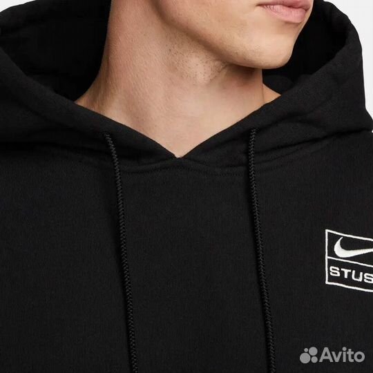 Худи nike X stussy Popover Hoodie Black