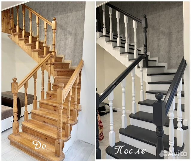 Перекраска и реставрация лестниц