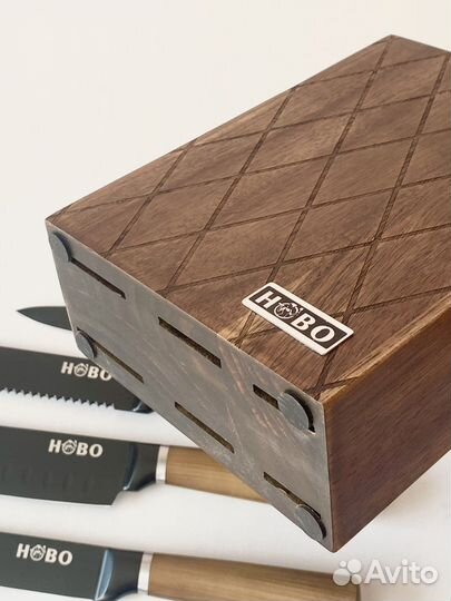 Кухонные ножи + стильная подставка