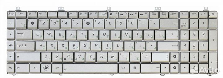 Клавиатура Asus PRO7DSF серебристая, OEM