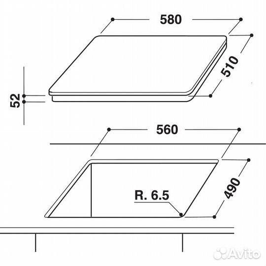 Панель Hotpoint-Ariston KIA 641 BB (WH)