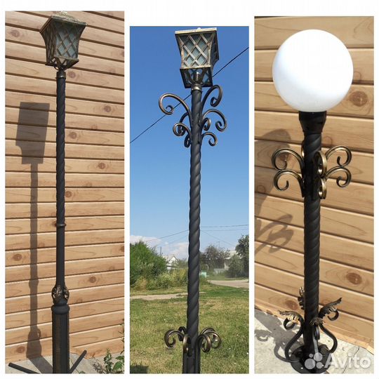 Фонарные столбы светильники уличные арт прм001
