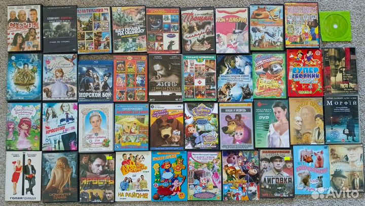 40 дисков DvD (фильмы)