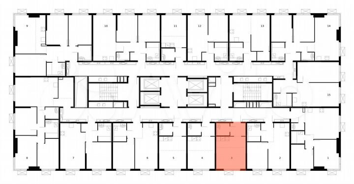 Квартира-студия, 23,8 м², 31/33 эт.
