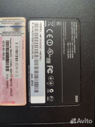 Ноутбук Samsung np355v5c