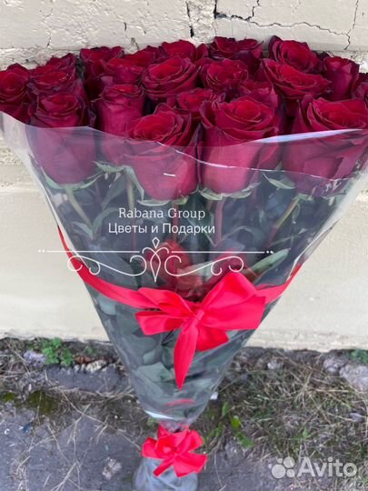 Гигантские розы 24/7. Розы 100-140см с доставкой