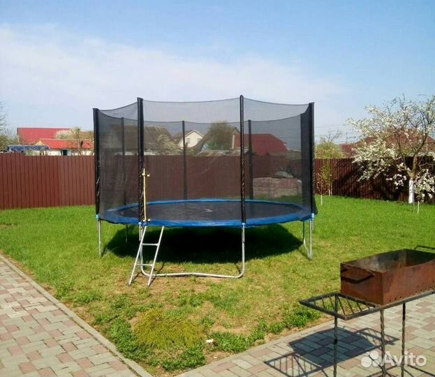 Батут с сеткой со сборкой