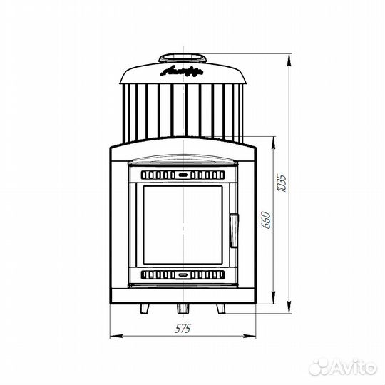 Печь Для Бани Атмосфера XL+ ламели «Пироксенит» на