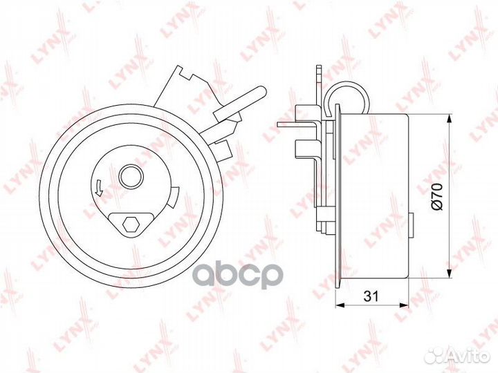Ролик натяжной ремня грм PB1187 lynxauto